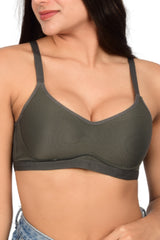 Bare Dezire Seamless Padded Wirefree T Shirt Bra for Women