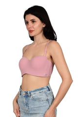 Bare Dezire Demi Cup Balconette Padded with Adjustable Straps Bra for Women