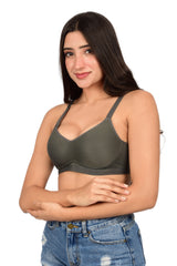 Bare Dezire Seamless Padded Wirefree T Shirt Bra for Women