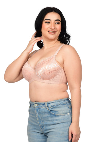 Bare Dezire Demi Cup Underwired Padded Plus Size Comfortable Bra for women