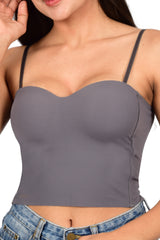 Bare Dezire Lightly Padded Polyamide Cami Top For Women