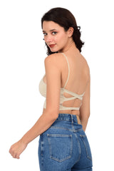 Bare Dezire Lightly Padded Non Wired Full Coverage Cami Top For Women