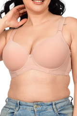 Bare Dezire Demi Cup Comfortable Seamless Plus Size Padded Bra for Women