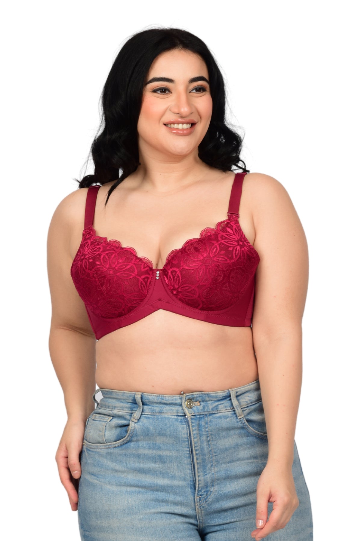 Bare Dezire Demi Cup Underwired Padded Plus Size Comfortable Bra for women