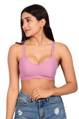 Bare Dezire Seamless Padded Wirefree T Shirt Bra for Women