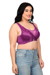 Bare Dezire Full Coverage Bralette Plus Size Padded Lace Bra for Women