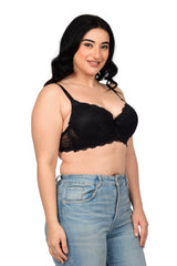 Bare Dezire Demi Cup Underwired Comfortable T-Shirt Padded Bra for Women