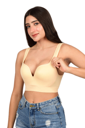 Bare Dezire Seamless Wirefree Padded Bralette for Women