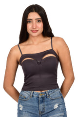 Bare Dezire Lightly Padded Slip On Cami Top for Women