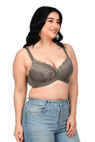 Bare Dezire Demi Cup Underwired Padded Plus Size Comfortable Bra for women