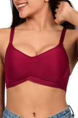 Bare Dezire Seamless Padded Wirefree T Shirt Bra for Women