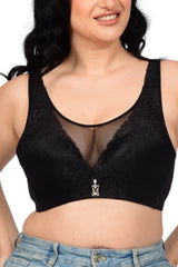 Bare Dezire Full Coverage Bralette Plus Size Padded Lace Bra for Women