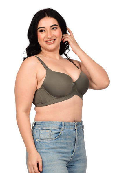 Bare Dezire Demi Cup Comfortable Seamless Plus Size Padded Bra for Women