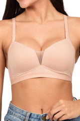 Bare Dezire Lightly Padded Seamless T-shirt Bra for Women