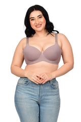 Bare Dezire Demi Cup Comfortable Seamless Plus Size Padded Bra for Women