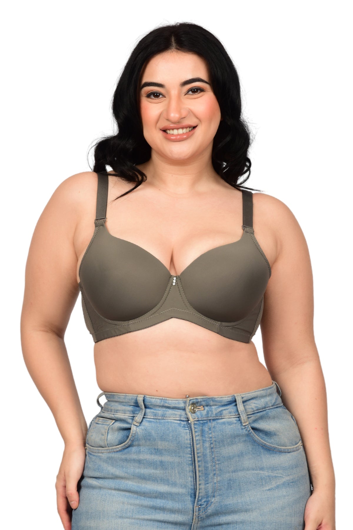 Bare Dezire Demi Cup Comfortable Seamless Plus Size Padded Bra for Women