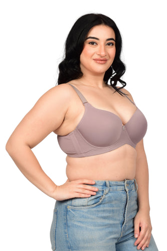 Bare Dezire Demi Cup Comfortable Seamless Plus Size Padded Bra for Women