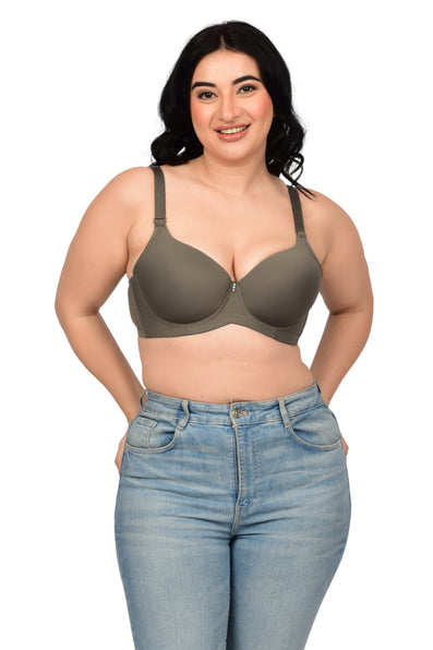 Bare Dezire Demi Cup Comfortable Seamless Plus Size Padded Bra for Women