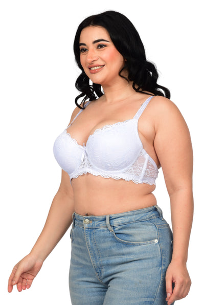 Bare Dezire Demi Cup Underwired Comfortable T-Shirt Padded Bra for Women