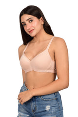 Bare Dezire Padded Non Wired Full Coverage T-Shirt Bra for Women