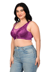 Bare Dezire Full Coverage Bralette Plus Size Padded Lace Bra for Women