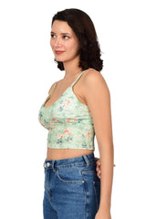 Bare Dezire Lightly Padded Floral printed Cami Top  for Women  Available in Different Colors