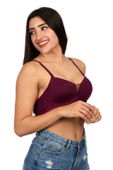 Bare Dezire Lightly Padded Seamless T-shirt Bra for Women