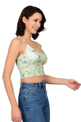 Bare Dezire Lightly Padded Floral printed Cami Top  for Women  Available in Different Colors