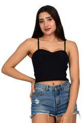 Bare Dezire Lightly Padded Polyamide Cami Top For Women