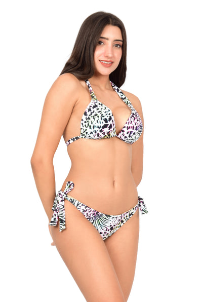 Bare Dezire Animal Printed Two Piece Bikini Swimsuit Set For Women