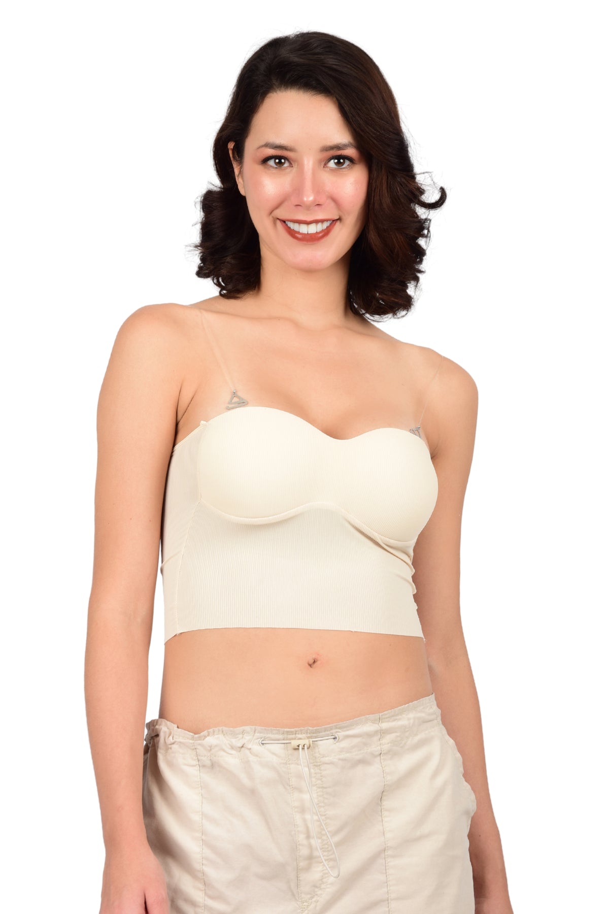 Bare Dezire Padded Transparent Strap Bralette for Women