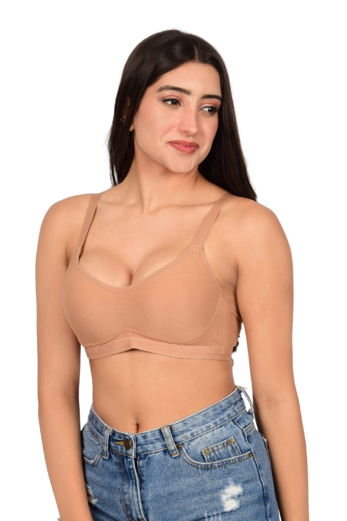 Bare Dezire Seamless Padded Wirefree T Shirt Bra for Women