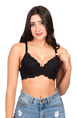 Bare Dezire Padded Demi Cup Coverage Pushup Bra for Women