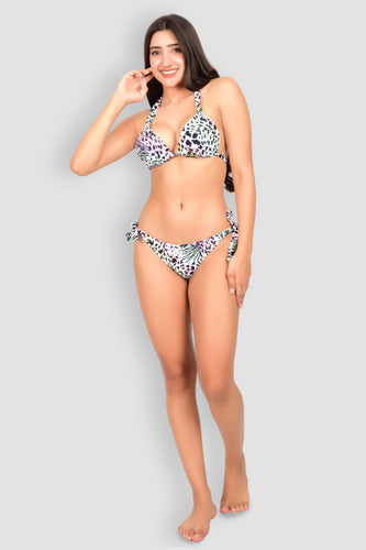 Bare Dezire Animal Printed Two Piece Bikini Swimsuit Set For Women