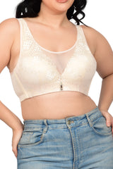 Bare Dezire Full Coverage Bralette Plus Size Padded Lace Bra for Women