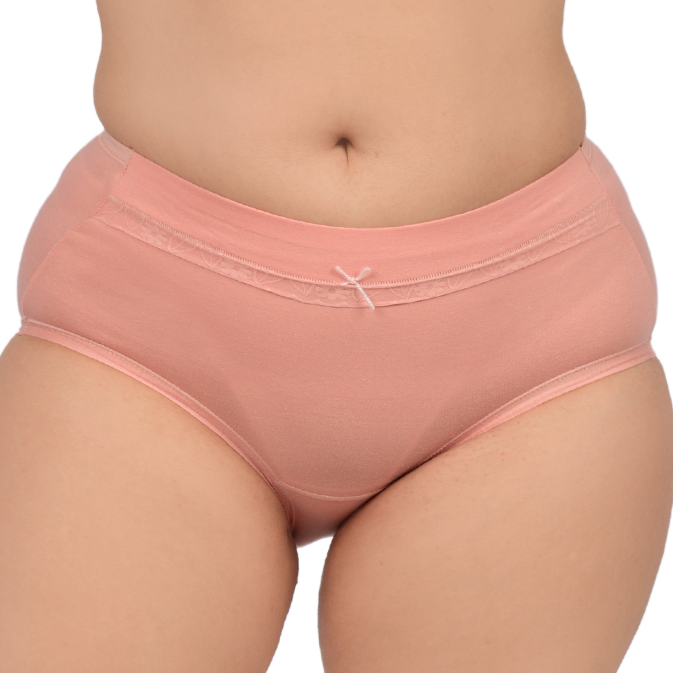 Bare Dezire Solid High Waist Panty For Women PINK - Bare Dezire