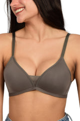 Bare Dezire Seamless Padded Wirefree T-Shirt Bra for Women