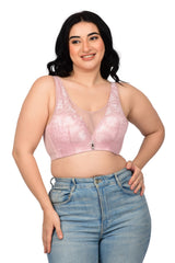 Bare Dezire Full Coverage Bralette Plus Size Padded Lace Bra for Women