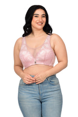 Bare Dezire Full Coverage Bralette Plus Size Padded Lace Bra for Women