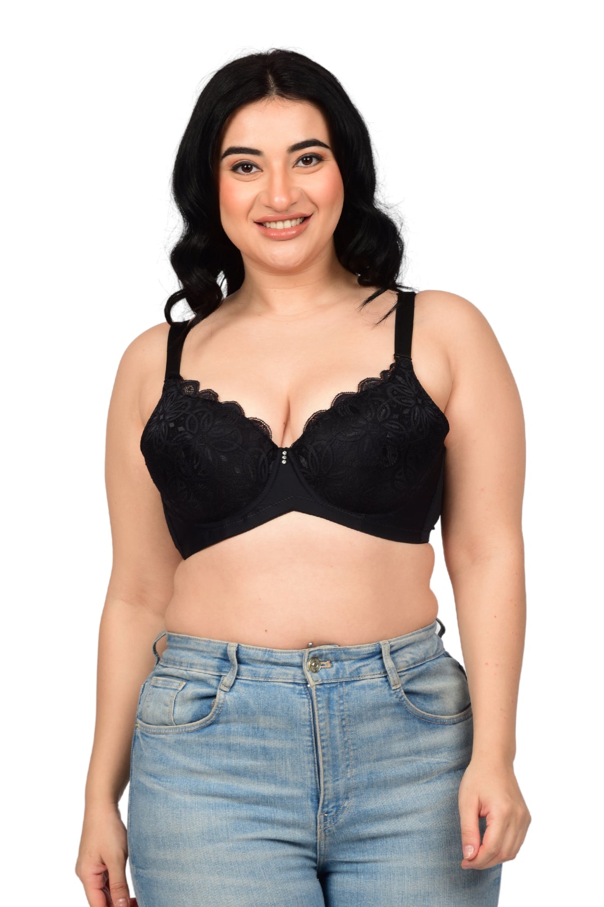 Bare Dezire Demi Cup Underwired Padded Plus Size Comfortable Bra for women