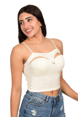 Bare Dezire Lightly Padded Slip On Cami Top for Women