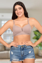 Bare Dezire Lightly Padded Seamless T-shirt Bra for Women