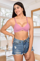 Bare Dezire Seamless Padded Wirefree T-Shirt Bra for Women