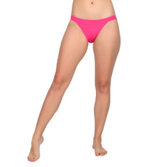 Bare Dezire Women's Seamless High-Cut Bikini Type Comfortable Panty for Daily Use,  Dark Pink