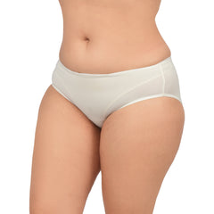 Bare Dezire Women's Bikini Type Comfortable Panty with High Cut and Seamless Desing Cream