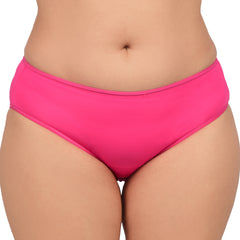 Bare Dezire Women's Bikini Type Comfortable Panty with High Cut and Seamless Desing Pink