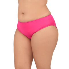 Bare Dezire Women's Bikini Type Comfortable Panty with High Cut and Seamless Desing Cream