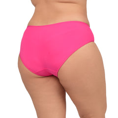 Bare Dezire Women's Bikini Type Comfortable Panty with High Cut and Seamless Desing Pink