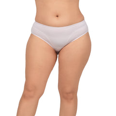 Bare Dezire Women's Bikini Type Comfortable Panty with High Cut and Seamless Desing Cream