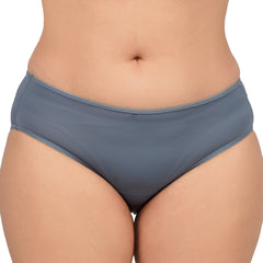 Bare Dezire Women's Bikini Type Comfortable Panty with High Cut and Seamless Desing Grey